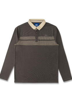 Polo Homme imprimé marron