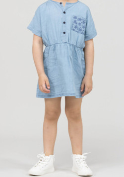Robe Fille jean clair