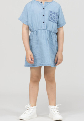 Robe Fille jean clair