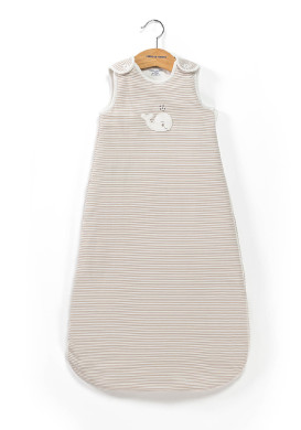 Turbulette évolutive bébé rayée beige Turbulette évolutive bébé rayée beige