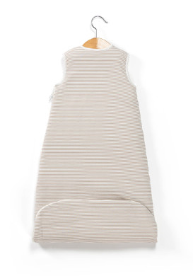 Turbulette évolutive bébé rayée beige Turbulette évolutive bébé rayée beige