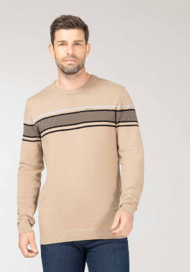 Pull beige Homme Pull beige Homme