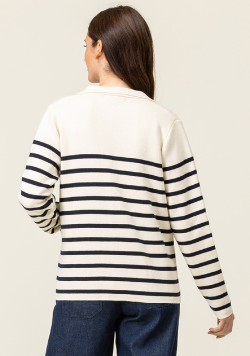 Gilet rayé Femme