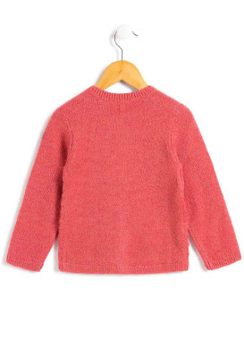 Gilet rose foncé Fille