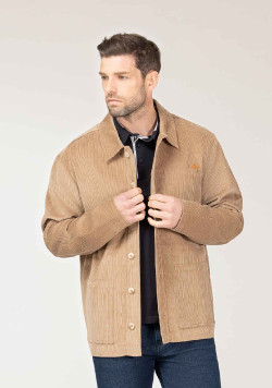 Veste en velours beige Homme