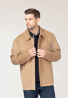 Veste en velours beige Homme