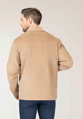 Veste en velours beige Homme