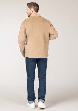 Veste en velours beige Homme