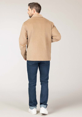 Veste en velours beige Homme