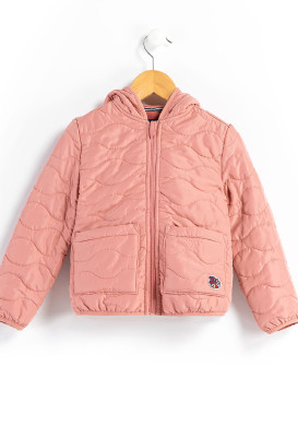 Veste matelassée vieux rose Fille Veste matelassée vieux rose Fille