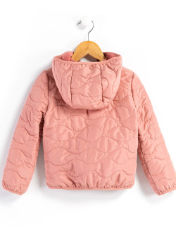 Veste matelassée vieux rose Fille