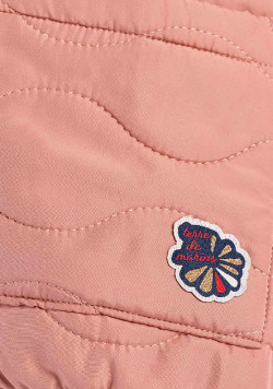 Veste matelassée vieux rose Fille