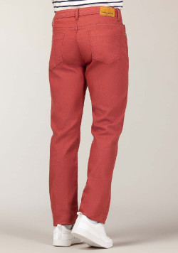 Pantalon rouge délavé Homme