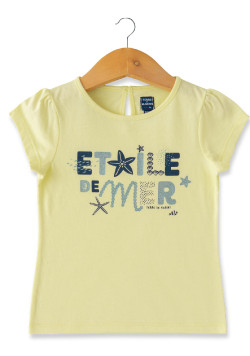 T-Shirt jaune Fille