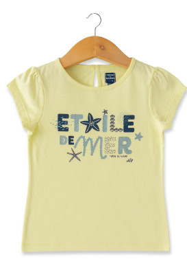 T-Shirt jaune Fille