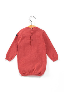 Robe pull tricot avec coeur Fille Robe pull tricot avec coeur Fille
