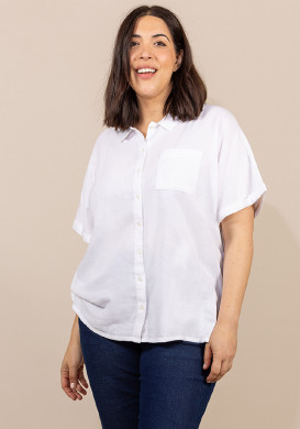 Chemise manches courtes blanche Femme Chemise manches courtes blanche Femme