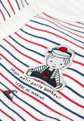 Ensemble Bébé 3 pièces pyjama + body + bavoir Ensemble Bébé 3 pièces pyjama + body + bavoir