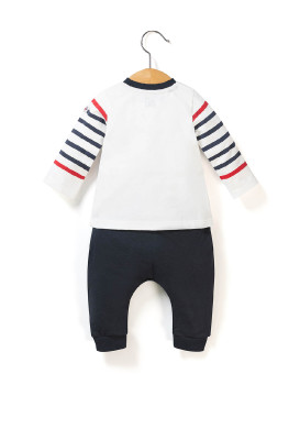 Ensemble Bébé t-shirt + pantalon bleu marine Ensemble Bébé t-shirt + pantalon bleu marine