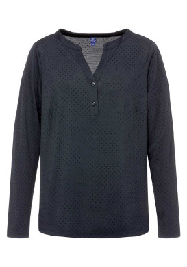 Blouse manches longues bleu marine Femme Blouse manches longues bleu marine Femme