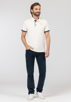 Polo grège Homme