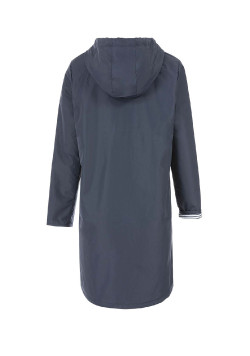 Coupe vent long bleu marine Femme