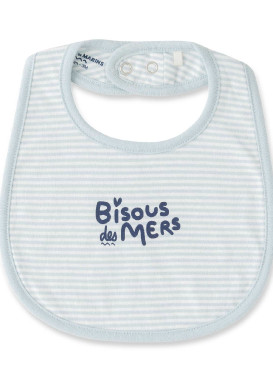 PACK PUERI BLEU CIEL NAMADY Ensemble pyjama, body et bavoir bébé bleu ciel
