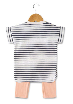 ROBE + BAS NATUREL/ PECHE EFANELLE