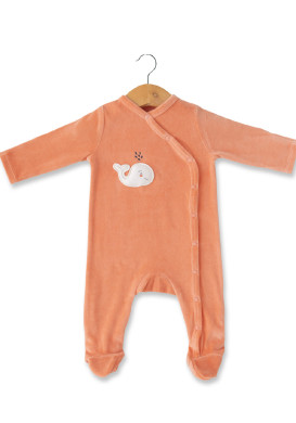 PACK PUERI PECHE NAMADY Ensemble pyjama, body et bavoir bébé pêche