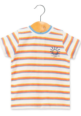 TEE SHIRT MC RAYE MULTICOLORE TOUROL