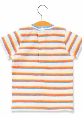 TEE SHIRT MC RAYE MULTICOLORE TOUROL