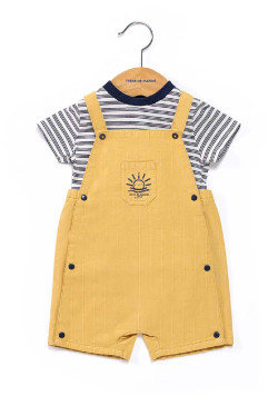 SALOPETTE COURTE + HAUT JAUNE EGALON