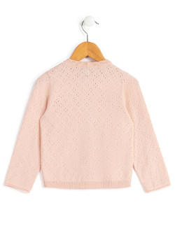 CARDIGAN TRICOT ROSE PALE GERALDA