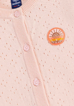 CARDIGAN TRICOT ROSE PALE GERALDA